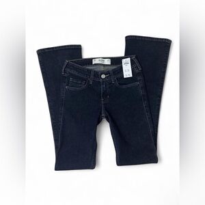 Hollister Women's Dark Low Rise Boot Cut Jeans